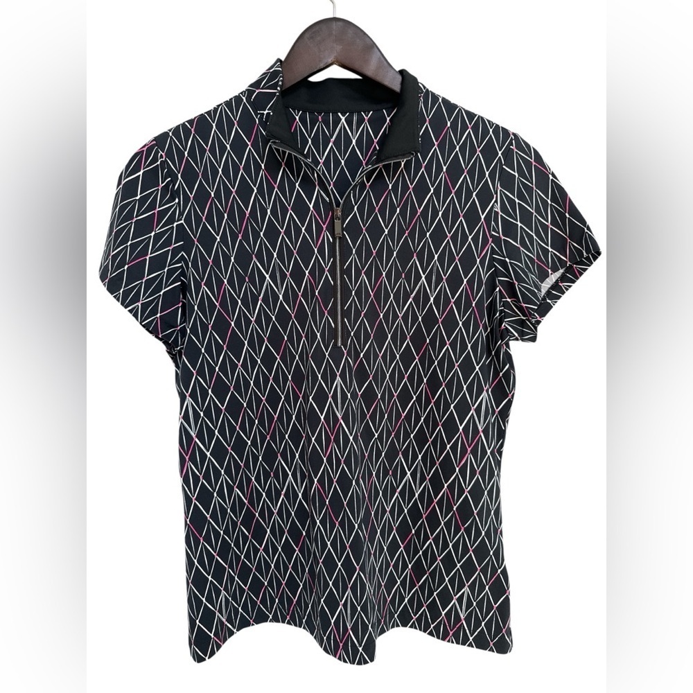 Tail Women's Short Sleeve 1/4 Zip Golf Polo Multicolor